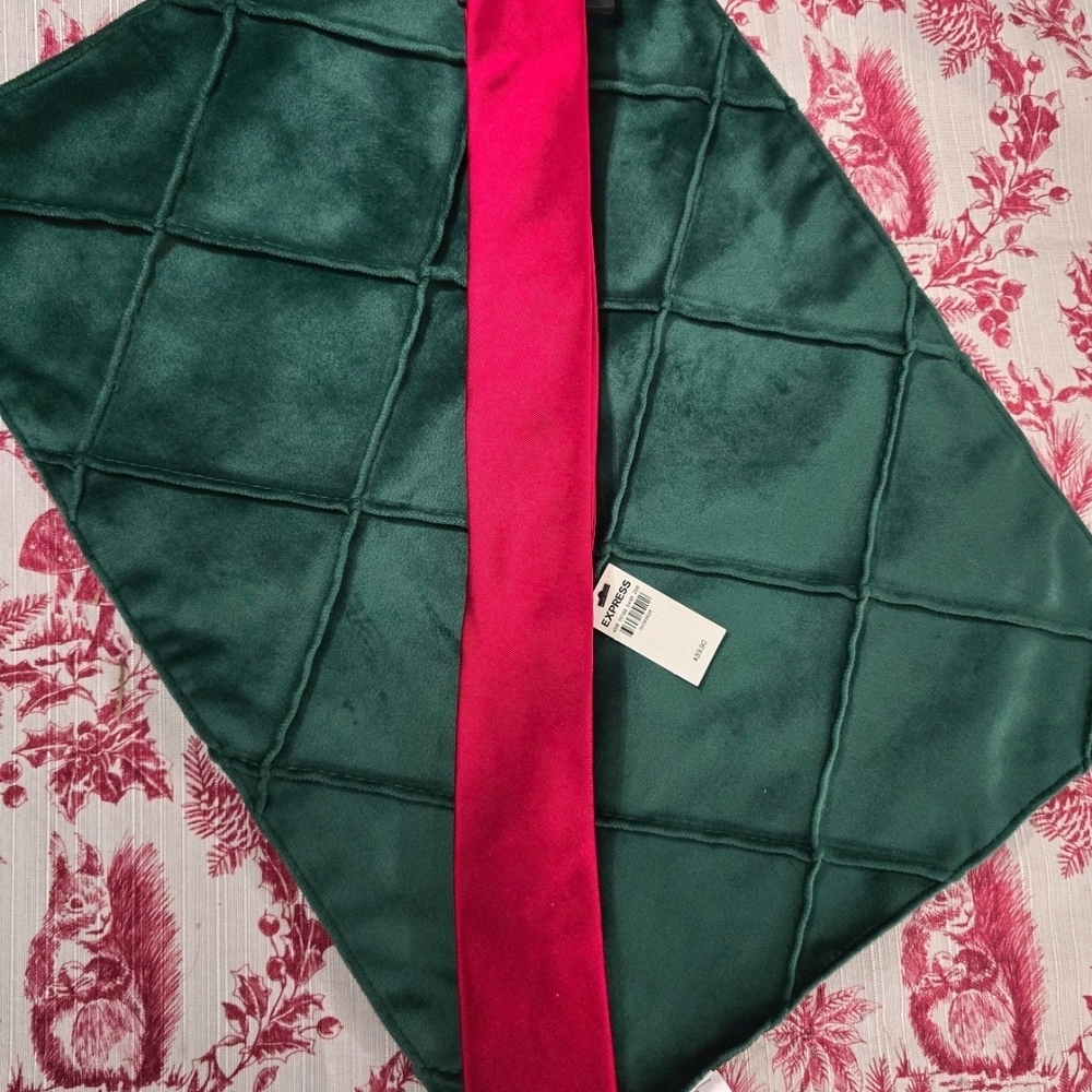 Express Red Skinny Tie New with tags